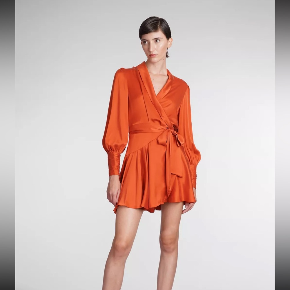 NWT Zimmerman Silk Wrap Dress Sz 1. Beautiful.